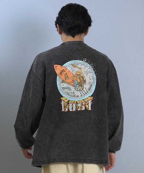 lost(ロスト)の「【ムラサキスポーツ限定】LOST/ロスト 長袖 Tシャツ ロンT バックプリント ヘビーウェイト L25F-2201(Tシャツ/カットソー・メンズ・ブラック/ホワイト・M/L/XL)」の12枚目の写真