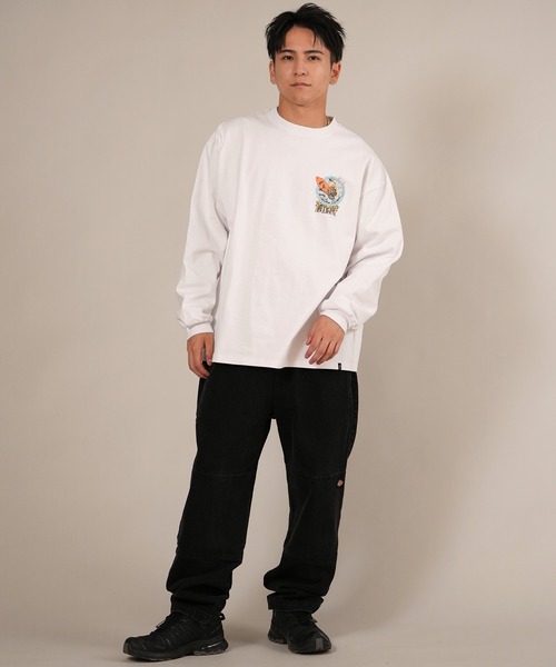 lost(ロスト)の「【ムラサキスポーツ限定】LOST/ロスト 長袖 Tシャツ ロンT バックプリント ヘビーウェイト L25F-2201(Tシャツ/カットソー・メンズ・ブラック/ホワイト・M/L/XL)」の7枚目の写真