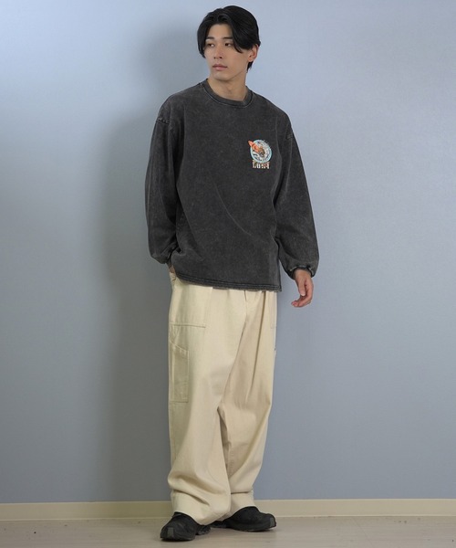 lost(ロスト)の「【ムラサキスポーツ限定】LOST/ロスト 長袖 Tシャツ ロンT バックプリント ヘビーウェイト L25F-2201(Tシャツ/カットソー・メンズ・ブラック/ホワイト・M/L/XL)」の13枚目の写真