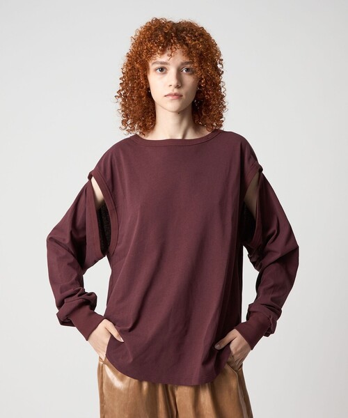 edu様 リクエスト 6点 まとめ商品 別注】＜INSCRIRE for 6＞HOLE LONG SLEEVE T-SHIRT/Tシャツ（T