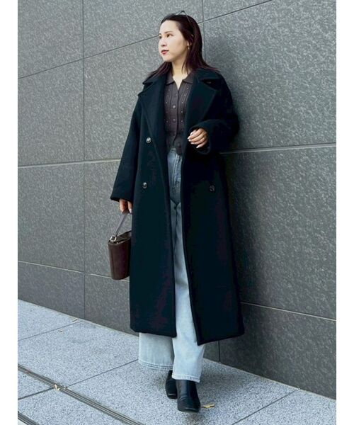 引っ越しセール最終価格　ラグナムーン　2WAYカラーロングコート ラグナムーン LAGUNAMOON 2WAYカラーロングコート （ブラウン