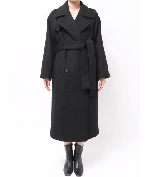 LAGUNAMOON（ラグナムーン）の「【REVIVAL】2WAYカラーロングコート（ステンカラーコート・レディース・ブラック/モカ/アイボリー・MEDIUM/SMALL）」の8枚目の写真