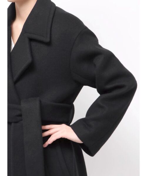 LAGUNAMOON（ラグナムーン）の「【REVIVAL】2WAYカラーロングコート（ステンカラーコート・レディース・ブラック/モカ/アイボリー・MEDIUM/SMALL）」の12枚目の写真