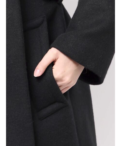 LAGUNAMOON（ラグナムーン）の「【REVIVAL】2WAYカラーロングコート（ステンカラーコート・レディース・ブラック/モカ/アイボリー・MEDIUM/SMALL）」の13枚目の写真