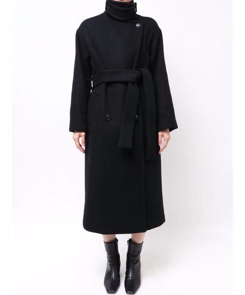 LAGUNAMOON（ラグナムーン）の「【REVIVAL】2WAYカラーロングコート（ステンカラーコート・レディース・ブラック/モカ/アイボリー・MEDIUM/SMALL）」の17枚目の写真