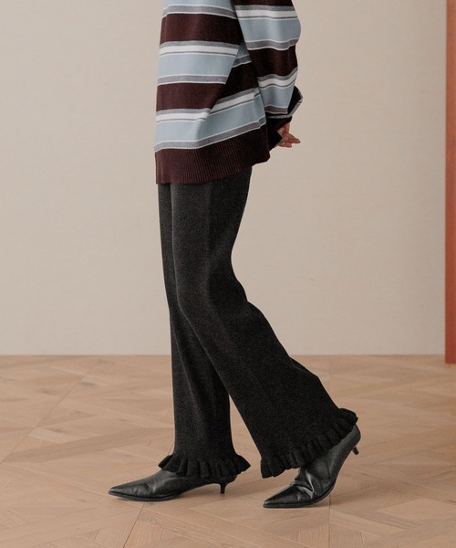 セール】スソフリルニットパンツ 580830（その他パンツ）｜LOWRYS FARM