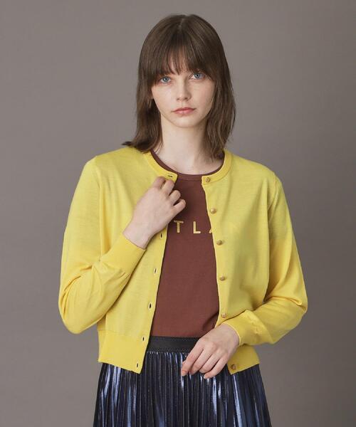 DRESSTERIOR（ドレステリア）の「ウォッシャブルファインウールカーディガン（カーディガン/ボレロ・レディース・ネイビー/ブラウン系その他/イエロー系その他・36/38/34）」の19枚目の写真