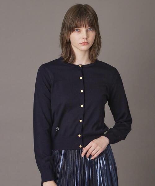 DRESSTERIOR（ドレステリア）の「ウォッシャブルファインウールカーディガン（カーディガン/ボレロ・レディース・ネイビー/ブラウン系その他/イエロー系その他・36/38/34）」の13枚目の写真