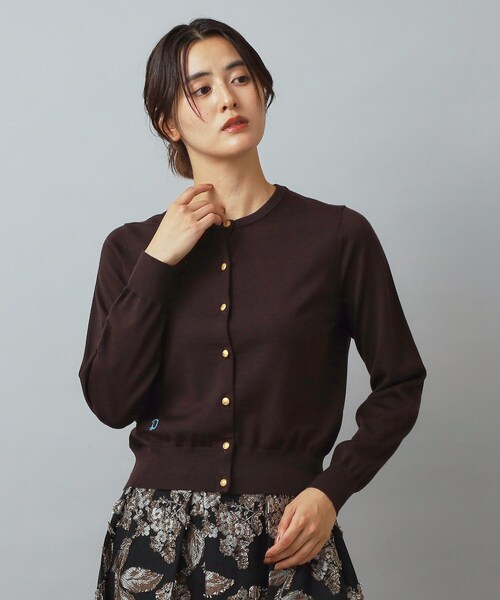 DRESSTERIOR（ドレステリア）の「ウォッシャブルファインウールカーディガン（カーディガン/ボレロ・レディース・ネイビー/ブラウン系その他/イエロー系その他・36/38/34）」の16枚目の写真