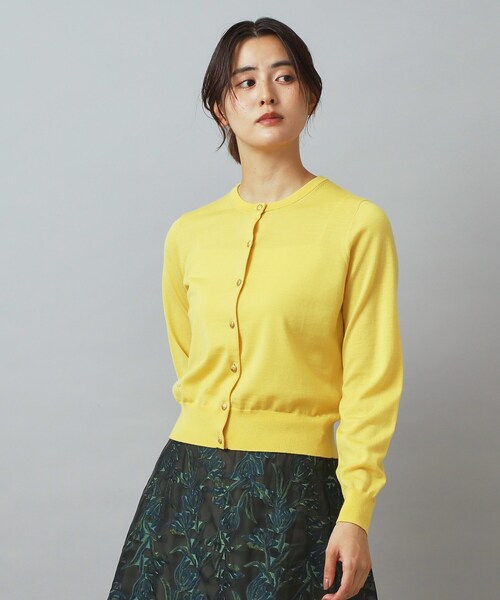 DRESSTERIOR（ドレステリア）の「ウォッシャブルファインウールカーディガン（カーディガン/ボレロ・レディース・ネイビー/ブラウン系その他/イエロー系その他・36/38/34）」の17枚目の写真