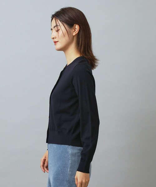 DRESSTERIOR（ドレステリア）の「ウォッシャブルファインウールカーディガン（カーディガン/ボレロ・レディース・ネイビー/ブラウン系その他/イエロー系その他・36/38/34）」の6枚目の写真
