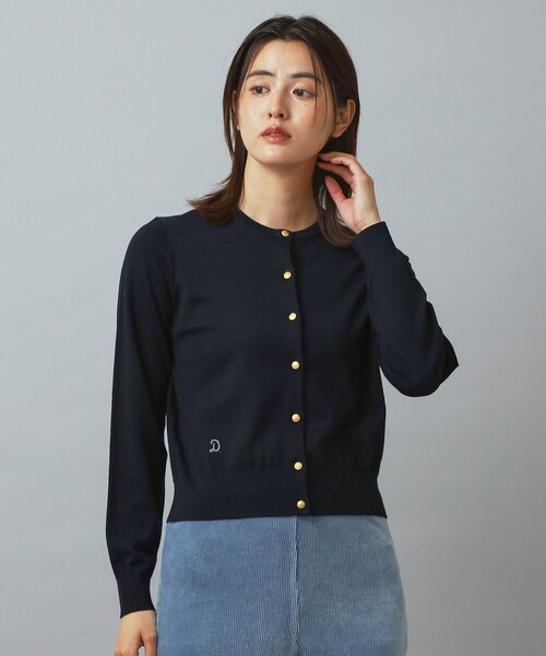DRESSTERIOR（ドレステリア）の「ウォッシャブルファインウールカーディガン（カーディガン/ボレロ・レディース・ネイビー/ブラウン系その他/イエロー系その他・36/38/34）」の7枚目の写真