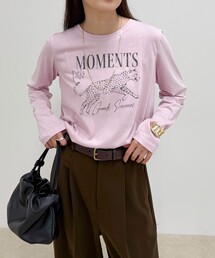 レオパードプリントロンTシャツ