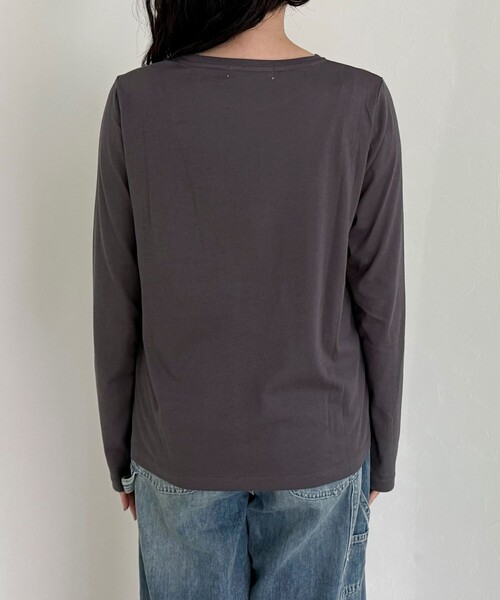 fredy emue(フレディエミュ)の「レオパードプリントロンTシャツ(Tシャツ/カットソー・レディース・オフホワイト/チャコールグレー/ベビーピンク・38)」の22枚目の写真