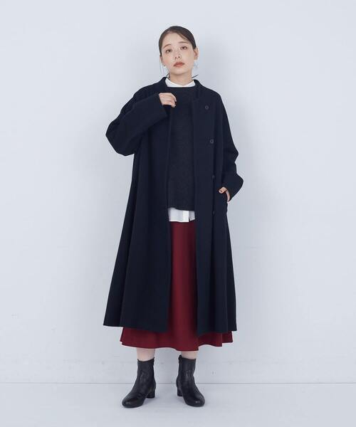 ウールビーバーロングコート