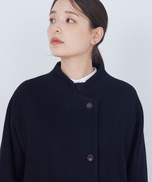 ADIEU TRISTESSE（アデュートリステス）の「ウールビーバーロングコート（その他アウター・レディース・カーキ/ブラック・38）」の17枚目の写真