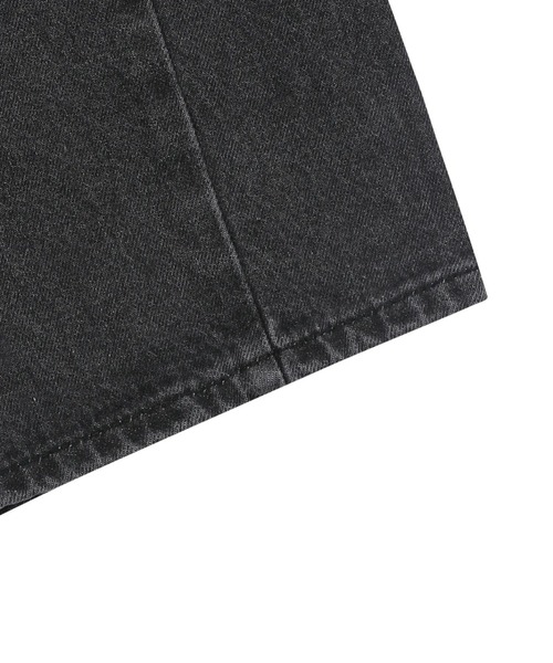 MUCENT(ムセント)の「【日本未発売/WEB限定】MUCENT(ムセント)/ユニセックス ピンタック ワイド デニム パンツ/PENTA SIDE PINTUCK DENIM PANTS(デニムパンツ・レディース・ブラック/ライトブルー/ダークブルー・S/M/L)」の14枚目の写真