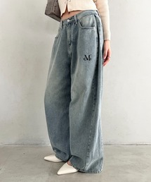 MUCENT（ムセント）の「【日本未発売/WEB限定】MUCENT(ムセント)/ユニセックス ピンタック ワイド デニム パンツ/PENTA SIDE PINTUCK DENIM PANTS（デニムパンツ）」