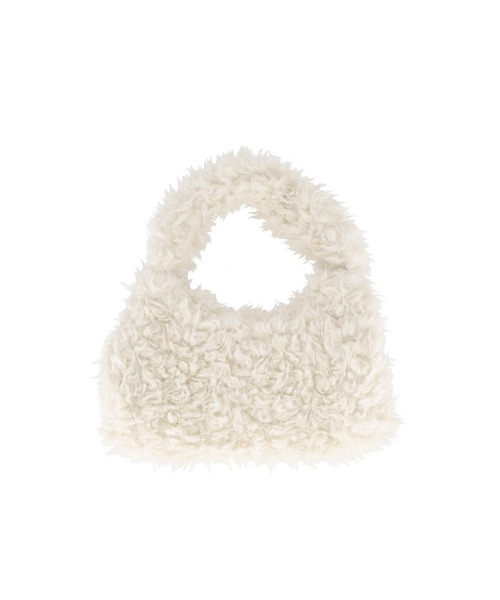 coca(coca)(コカ)の「プードルファーバッグ(ハンドバッグ・レディース・アイボリー/ブラック・ONE SIZE)」の21枚目の写真