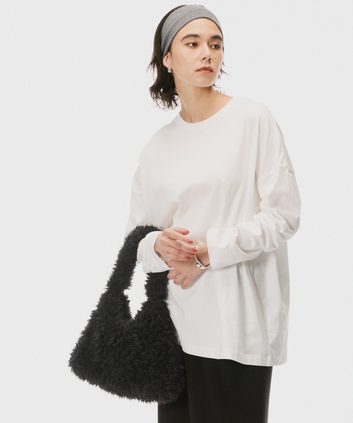 coca(coca)(コカ)の「プードルファーバッグ(ハンドバッグ・レディース・アイボリー/ブラック・ONE SIZE)」の10枚目の写真