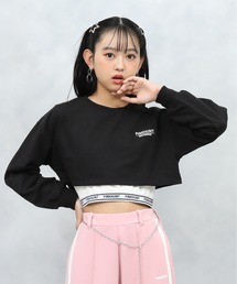 PINKHUNT（ピンクハント）の「PINKHUNT ピンクハント 裾ロゴロンT付き トレーナー 0961K（スウェット・キッズ）」