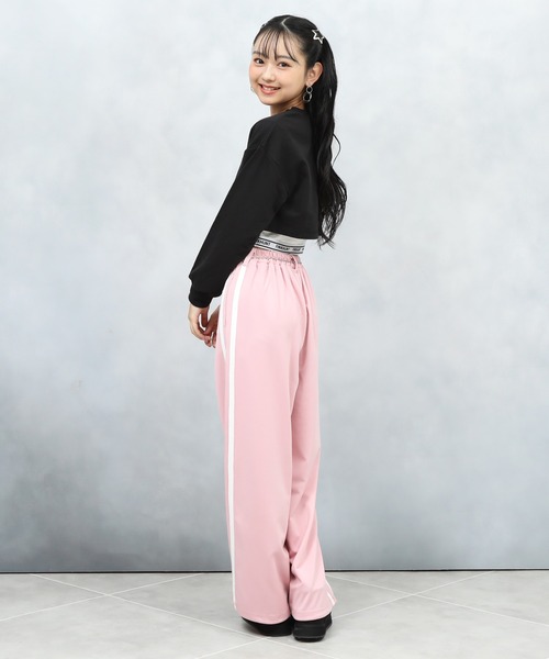 PINKHUNT（ピンクハント）の「PINKHUNT ピンクハント 裾ロゴロンT付き トレーナー 0961K（スウェット・キッズ・ブラック/オフホワイト・120cm/160cm/150cm/140cm/130cm）」の11枚目の写真