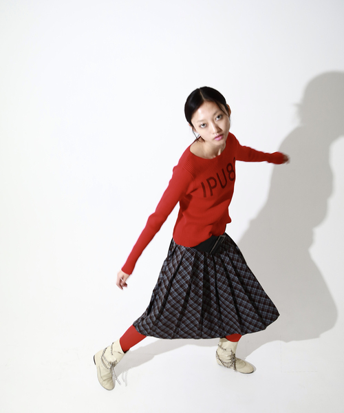 Oriens JOURNAL STANDARD（オリエンス ジャーナルスタンダード）の「IPU83 ロゴニット（ニット/セーター・レディース・グレー/レッド・FREE）」の15枚目の写真