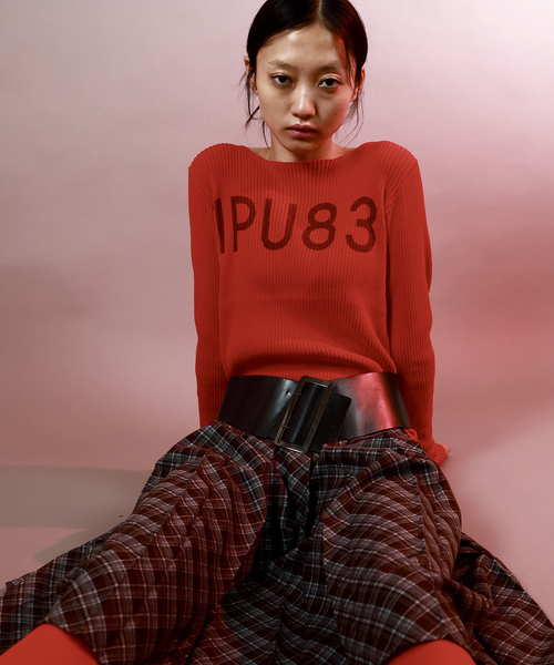 Oriens JOURNAL STANDARD（オリエンス ジャーナルスタンダード）の「IPU83 ロゴニット（ニット/セーター・レディース・グレー/レッド・FREE）」の16枚目の写真