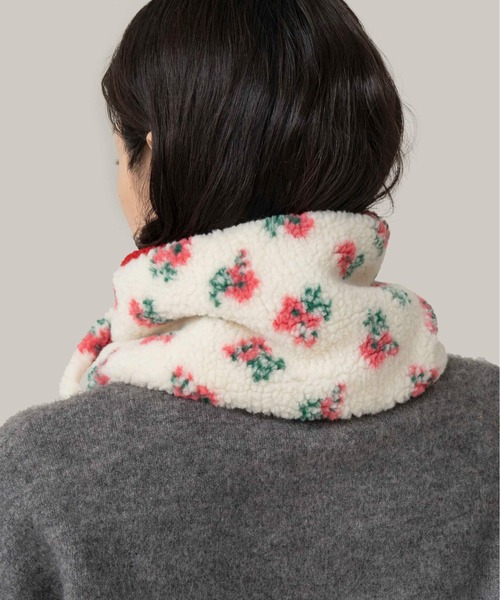 Casselini（キャセリーニ）の「[UMBRO × Casselini] リバーシブルティペット（マフラー・レディース・アニマル/グリーン/モスグリーン/レッド・FREE）」の9枚目の写真