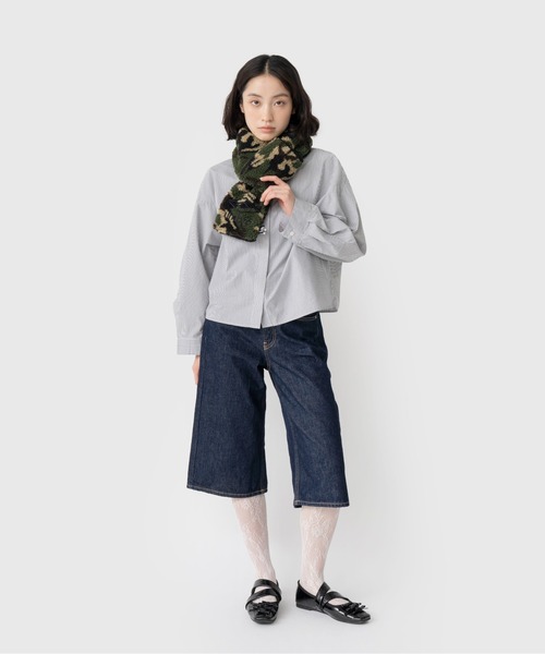 Casselini（キャセリーニ）の「[UMBRO × Casselini] リバーシブルティペット（マフラー・レディース・アニマル/グリーン/モスグリーン/レッド・FREE）」の16枚目の写真