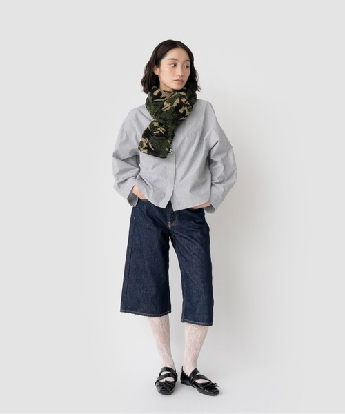 Casselini（キャセリーニ）の「[UMBRO × Casselini] リバーシブルティペット（マフラー・レディース・アニマル/グリーン/モスグリーン/レッド・FREE）」の17枚目の写真