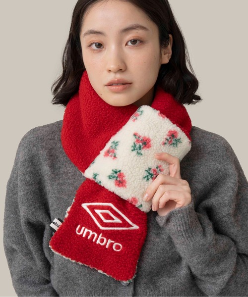 Casselini（キャセリーニ）の「[UMBRO × Casselini] リバーシブルティペット（マフラー・レディース・アニマル/グリーン/モスグリーン/レッド・FREE）」の6枚目の写真