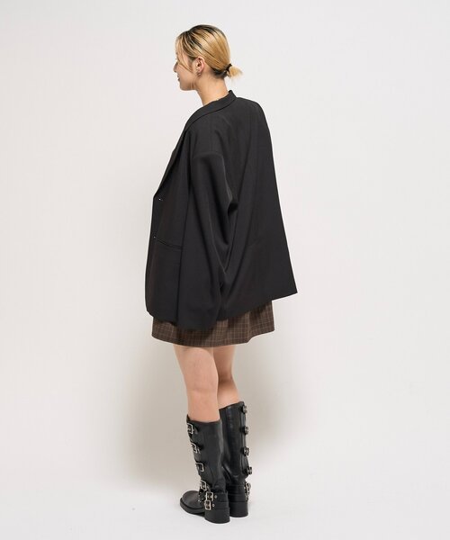 WHO'S WHO gallery（フーズフーギャラリー）の「ティアードミニワンピ（ワンピース・レディース・ブラック/ブラウン・FREE）」の7枚目の写真