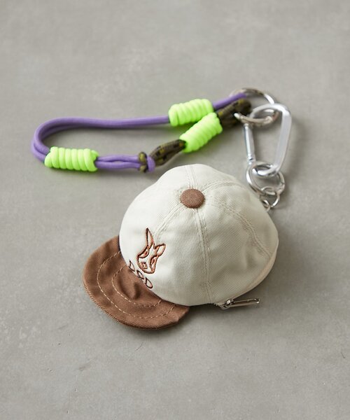 DOD（ディーオーディー）の「【DOD】【キーチャーム】キャップフーゼニーレ（キーケース/キーアクセサリー・レディース・ネイビー/オフホワイト/ベージュ・ONE SIZE）」の2枚目の写真