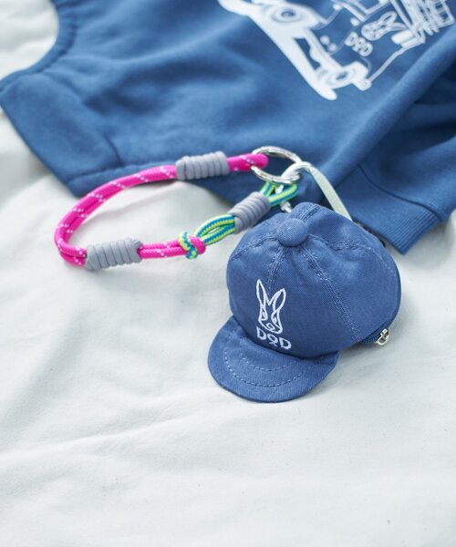 DOD（ディーオーディー）の「【DOD】【キーチャーム】キャップフーゼニーレ（キーケース/キーアクセサリー・レディース・ネイビー/オフホワイト/ベージュ・ONE SIZE）」の4枚目の写真