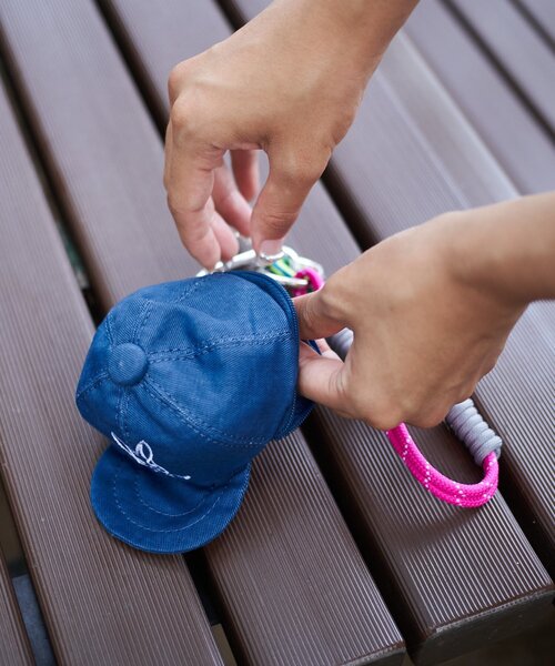 DOD（ディーオーディー）の「【DOD】【キーチャーム】キャップフーゼニーレ（キーケース/キーアクセサリー・レディース・ネイビー/オフホワイト/ベージュ・ONE SIZE）」の6枚目の写真