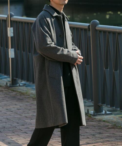 Cornier ウールカシミヤモッサー バルマカンコート トップグレー Sサイズ Cornier ウールカシミヤモッサーバルマカーンコート トップグレー L