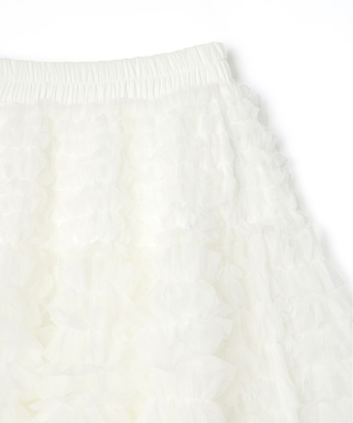 mic by Olu.（ミックバイオルドット）の「ティアードチュールスカート（スカート・レディース・グレー/ホワイト・FREE）」の21枚目の写真
