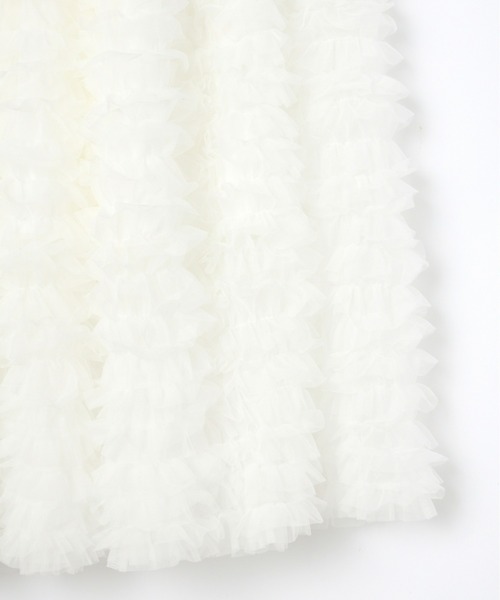 mic by Olu.（ミックバイオルドット）の「ティアードチュールスカート（スカート・レディース・グレー/ホワイト・FREE）」の19枚目の写真