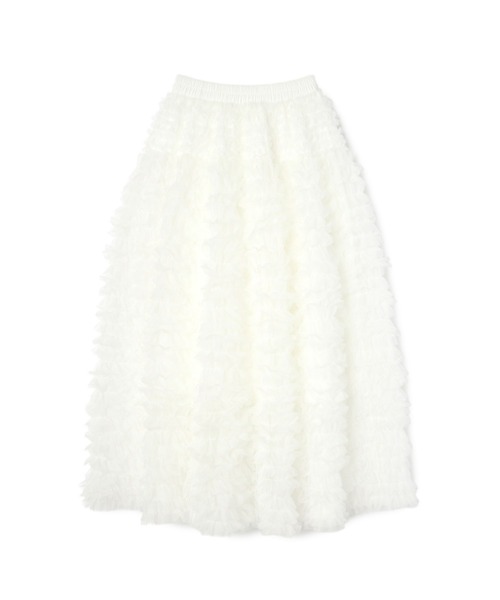 mic by Olu.（ミックバイオルドット）の「ティアードチュールスカート（スカート・レディース・グレー/ホワイト・FREE）」の20枚目の写真