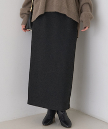 Rouge vif | 【セットアップ対応】ポリウーリングカルセタイトスカート(スカート)