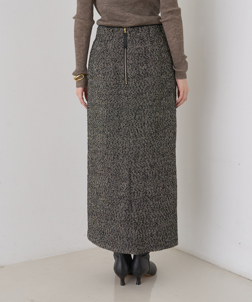 Rouge vif（ルージュヴィフ）の「【セットアップ対応】ポリウーリングカルセタイトスカート（スカート・レディース・ブラック/ブラック系その他・38/36）」の22枚目の写真