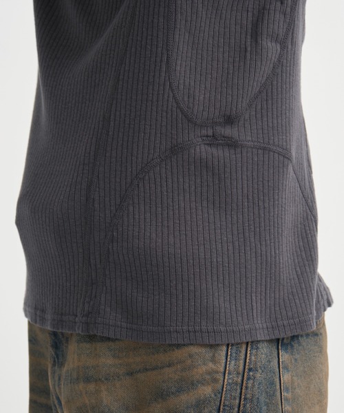 別注 HENLEY PANELED SWEATER（Tシャツ/カットソー）｜NVRFRGT