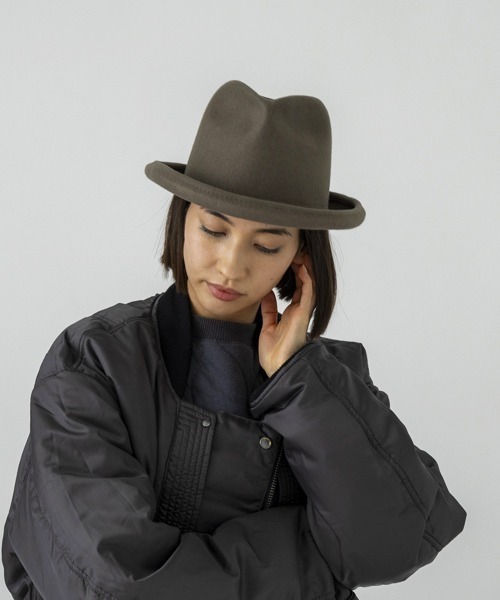 MAISON mou(メゾンムー)の「【sublimeroe/サブライムロー】TRAVELL EDEN FELT HAT(ハット・レディース・ブラック/モカ/ネイビー/グレー・FREE)」の3枚目の写真