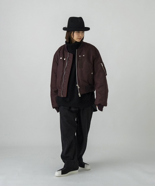 MAISON mou(メゾンムー)の「【sublimeroe/サブライムロー】TRAVELL EDEN FELT HAT(ハット・レディース・ブラック/モカ/ネイビー/グレー・FREE)」の2枚目の写真