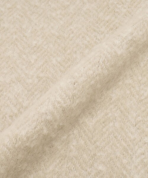 Afternoon Tea（アフタヌーンティー）の「ヘリンボーンポケット付きブランケット（ブランケット・レディース・ベージュ/ブラック・ONE SIZE）」の8枚目の写真