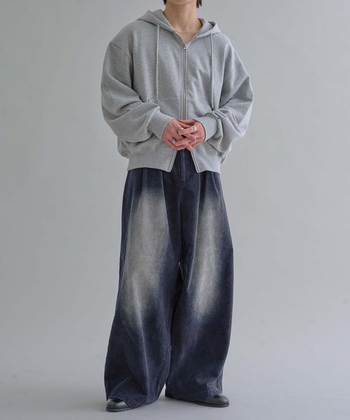 epnok（エプノック）の「コーデュロイワイドスラックス（スラックス・メンズ・ネイビー/チャコールグレー/ブラック・SMALL/MEDIUM/LARGE）」の8枚目の写真