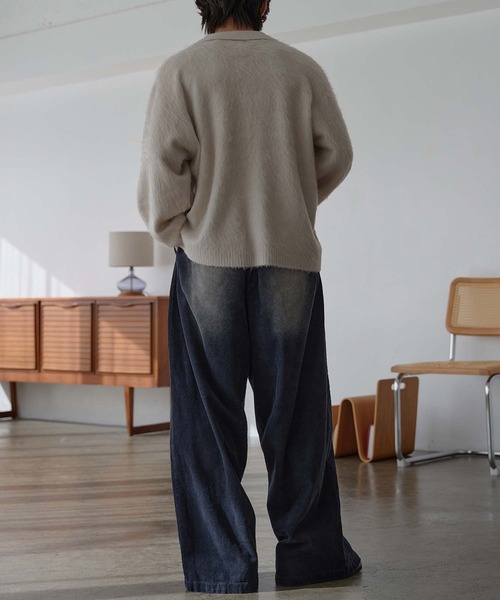 epnok（エプノック）の「コーデュロイワイドスラックス（スラックス・メンズ・ネイビー/チャコールグレー/ブラック・SMALL/MEDIUM/LARGE）」の22枚目の写真