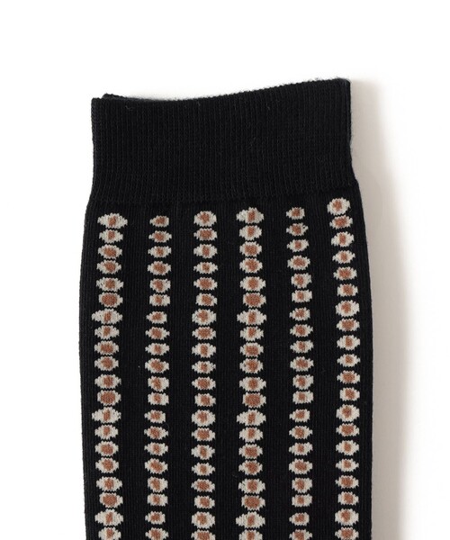 BEAMS JAPAN（ビームス　ジャパン）の「【京伝TEXTILE】山東京伝小紋柄 テキスタイルソックス（ソックス/靴下・レディース・グリーン/ブラウン/ブラック・27-29cm/25-27CM/23-25cm）」の5枚目の写真