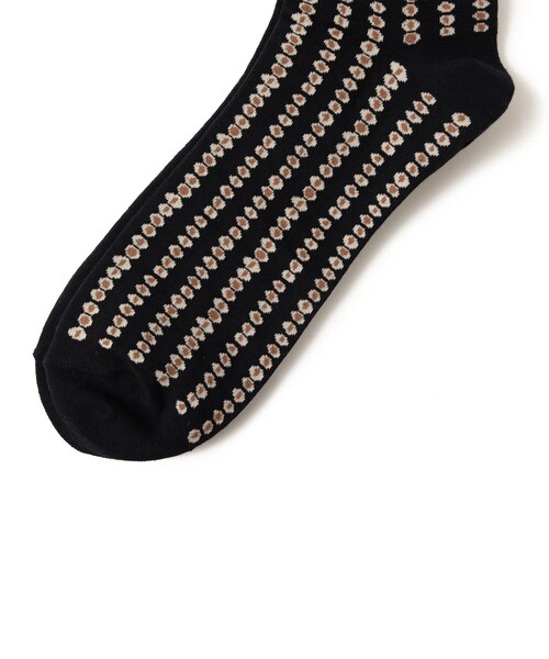 BEAMS JAPAN（ビームス　ジャパン）の「【京伝TEXTILE】山東京伝小紋柄 テキスタイルソックス（ソックス/靴下・レディース・グリーン/ブラウン/ブラック・27-29cm/25-27CM/23-25cm）」の6枚目の写真